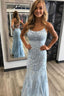 Baby Blue Mermaid Prom Dress | Stock In USA