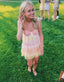 Spaghetti Straps Lace Homecoming Dress Mini Prom Dress