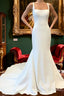 Spandex Straps Sweep Train Trumpet Mermaid Wedding Dress