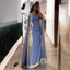 Sparkly Blue Evening Dress Cape Long Mermaid Prom Dress Formal Evening Dress Wedding Dress