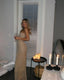 Strapless Sparkly Long Prom Dress Sheath Birthday Party Dress