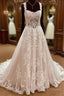 Straps A-Line Lace Wedding Dress