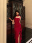 Stunning Sheath Spaghetti Straps Red Ruffles Date Night Dress Prom Dress Birthday Outfit