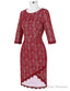 Stylish Red Lace Long Sleeve Mother of the Bride Dresses