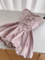 Sweet French Beaded Button Sleeveless Tube Top Jacquard Birthday Short Skirt Homecoming Dress