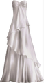 Sweetheart A Line White Long Prom Dress Party Dress
