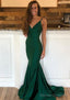 Trumpet/Mermaid Sleeveless Sweep Train Charmeuse Prom Dresses With Pleated