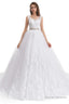 Tulle Backless Appliques beading Wedding Dresses