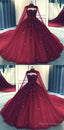 Tulle Ball Gown Prom Dress With Cape