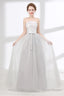 Tulle & Satin Strapless Neckline A-line Bridesmaid Dresses With Bowknot