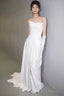 Unique Mermaid Sweetheart Pleats White Satin Ruffles Wedding Dresses