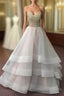 Unique Sequin Gray Tulle Prom Dress, Long Gray Evening Dress