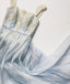 Unique Sweetheart Lace Chiffon Long Prom Dress, Lace Evening Dress