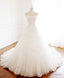 Unique Tulle Lace Long Prom Dress Tulle Lace Evening Dress