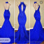 2025 Halter Blue Mermaid Prom Dresses