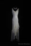 V-Neck Chiffon Beaded Long Prom Dress Simple Mermaid Wedding Dress