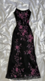 Vintage A line Straps Black Lace Prom Dresses 22th Birthday