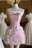 Vintage Sheath Pink Homecoming Dress 18Th Birthday Outfits