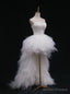 White Tulle Sweetheart Wedding Dress