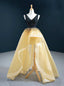 With 1000s Of Champagne Ball Gown Organza V-neck Beading Prom Dress
