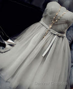 Cute A Line Tulle Short Prom Dress, Bridesmaid Dress