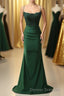 Sparkly Dark Green Beaded Long Prom Dress with Appliques
