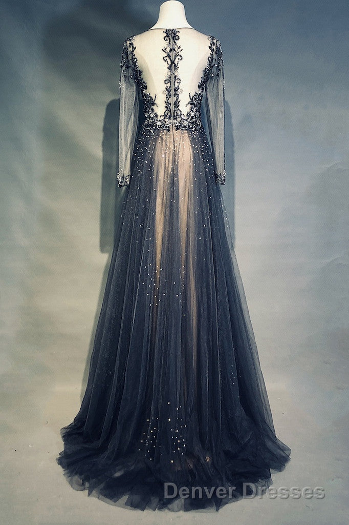 Luxury Long Sleeves V-neck Long Prom Dress Overskirt Mother Formal Dress Secondary image