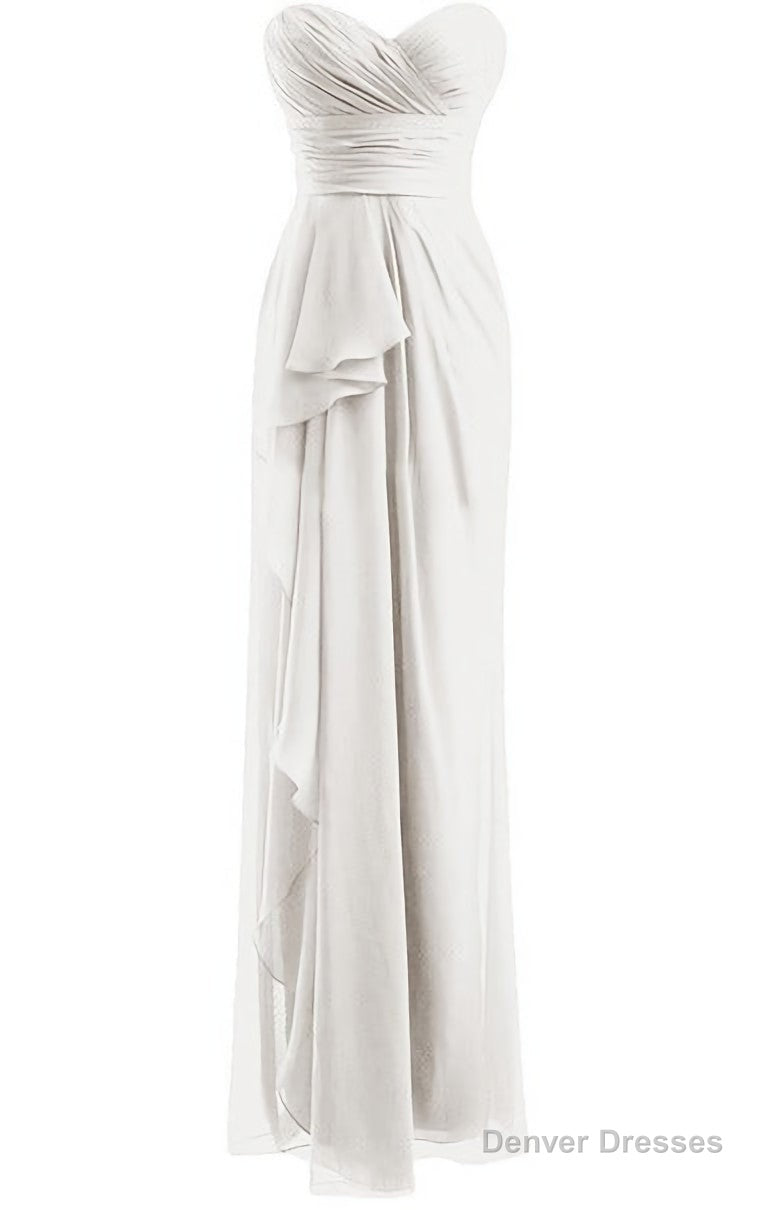 Classical Burgundy Sweetheart Empire Pleated Floor Length Chiffon Bridesmaid Dresses