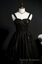 Elegant Sleeveless Tulle Sequins Short Homecoming Dress