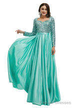 Lady Dresses Full Sleeve Prom Dresses V Neck Formal Gowns 2025 Floor Length Party Dresses