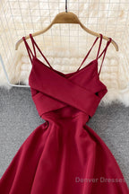 Cute V-Neck Short Dresses, A-Line Fashion Dresses