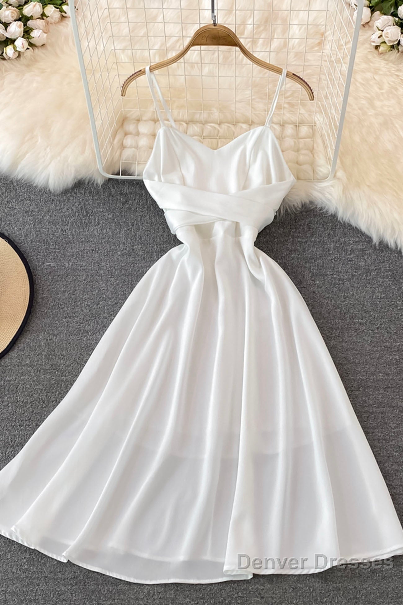 Cute Satin Short Dresses, A-Line Fashion Dresses