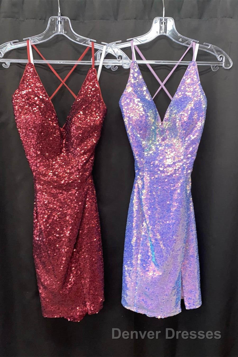 Cute Navy Blue Sequins Tight Mini Homecoming Dress Secondary image