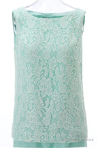 Aqua Three-Piece Chiffon Mother of the Bride Pant Suits