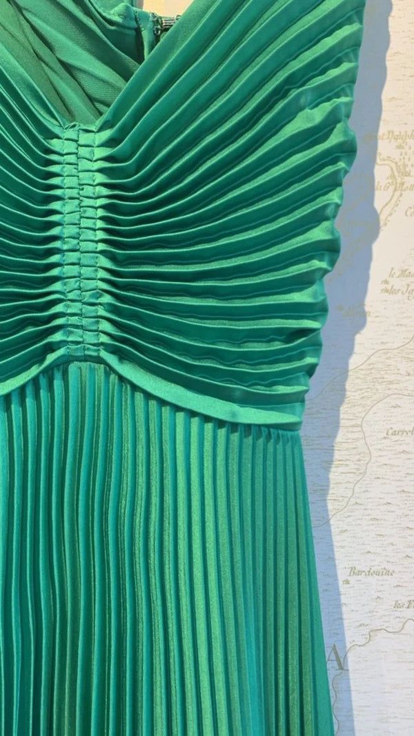 Forest Green Backless Prom Dress For Vegas Pool Party?? Glam Chiffon Evening Dress For Special Ocassion