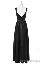 Lavender Chiffon V-Neck Backless Long Bridesmaid Dress