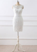 2 In 1 Wedding Dress With Lace Appliques