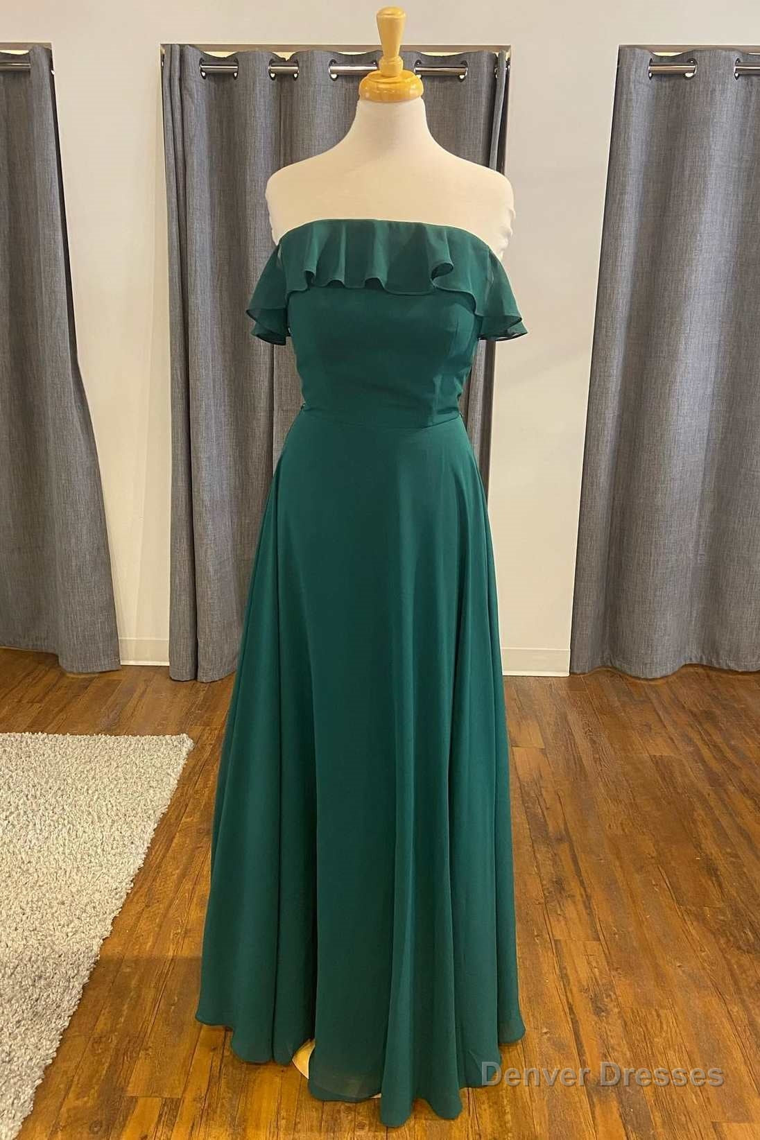 Hunter Chiffon Strapless Ruffles A-Line Formal Dress Main image