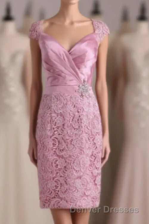 Two-Piece Pink Backless Mother of the Bride Dress Main image
