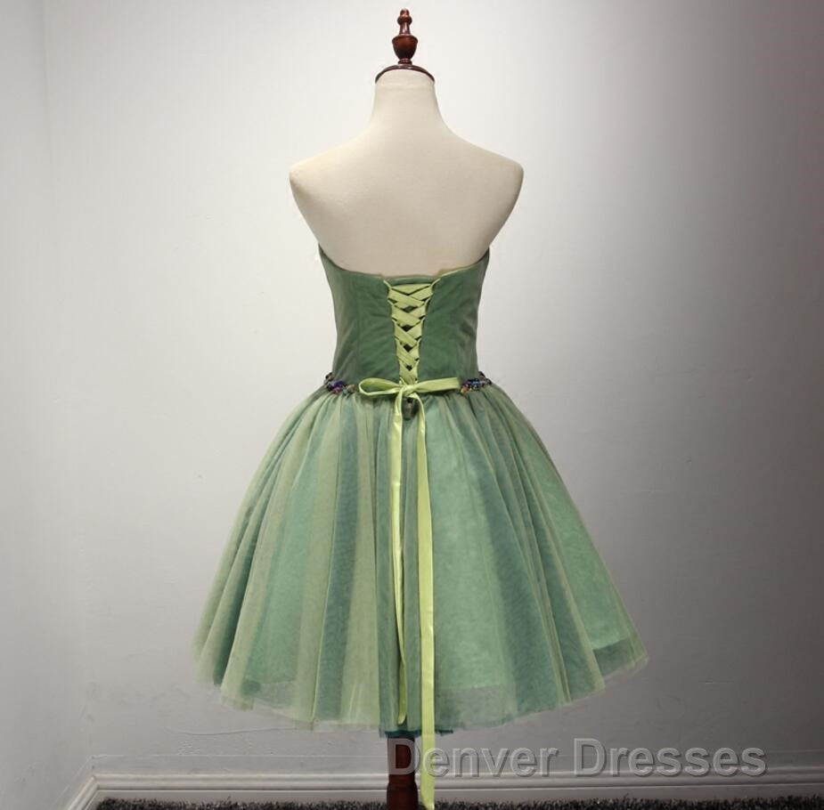 Cute Sweetheart Neck A-Line Classy Homecoming Dress Secondary image