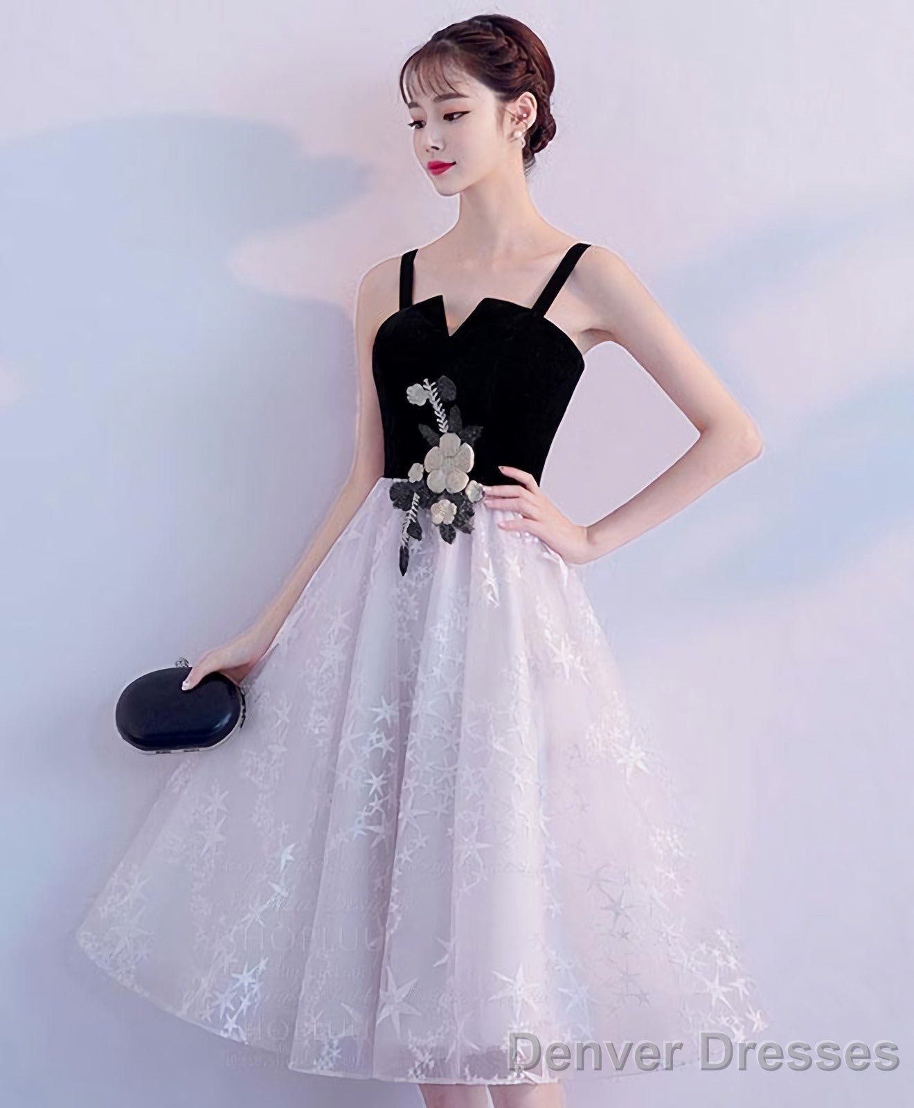 Cute Tulle Lace Short Prom Dress Tulle Homecoming Dress Secondary image