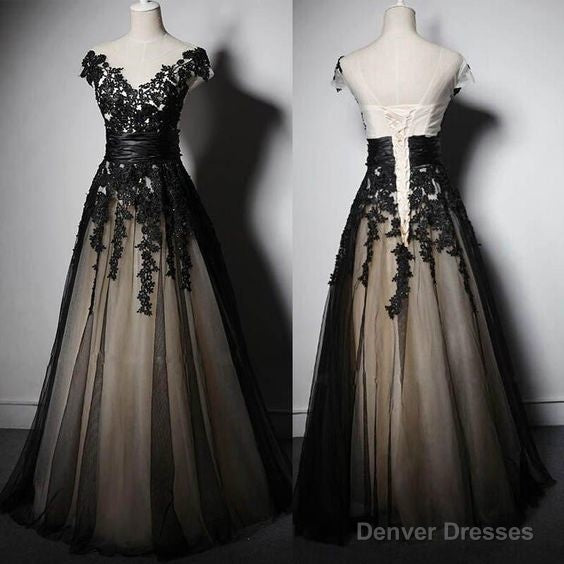 black prom dress modest prom dress country prom dress long prom dress Main image