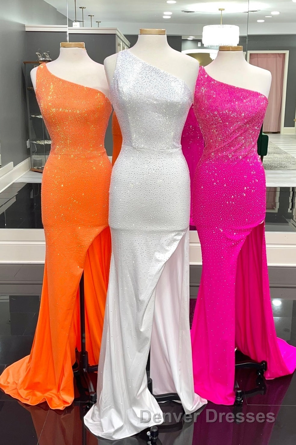 One Shoulder Mermaid Royal Blue Long Formal Dress Secondary image