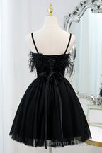 Chic Sleeveless Spaghetti Straps Tulle Princess Homecoming Dress