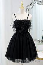 Chic Sleeveless Spaghetti Straps Tulle Princess Homecoming Dress