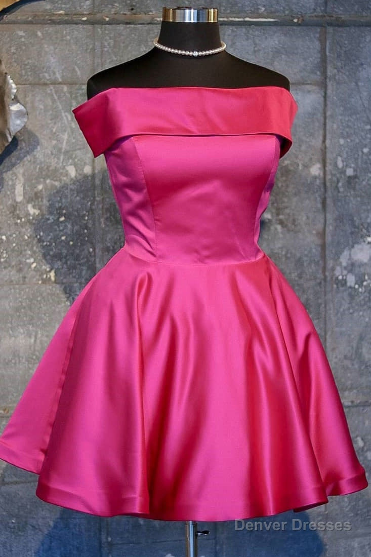 Off the Shoulder Short Red Homecoming Dress Main image