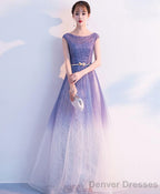 Unique Tulle Long Prom Dress Tulle Long Evening Dress