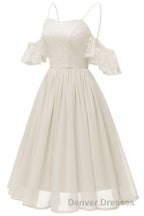 Off the Shoulder Lace Over Chiffon Sage Green Party Dress