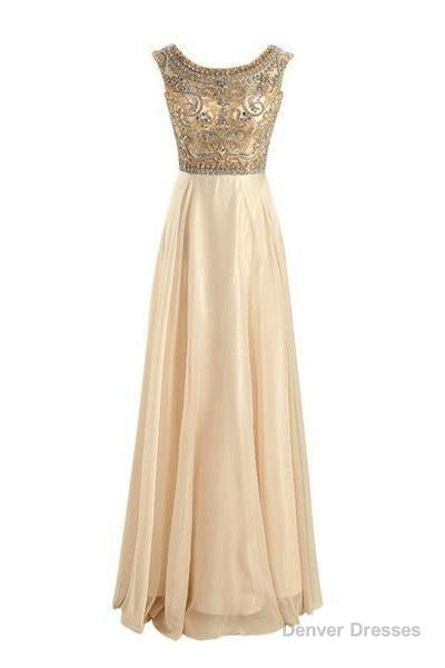 Floor-Length/Long A-Line/Princess Beading Floor-Length/Long Chiffon Prom Dresses Secondary image
