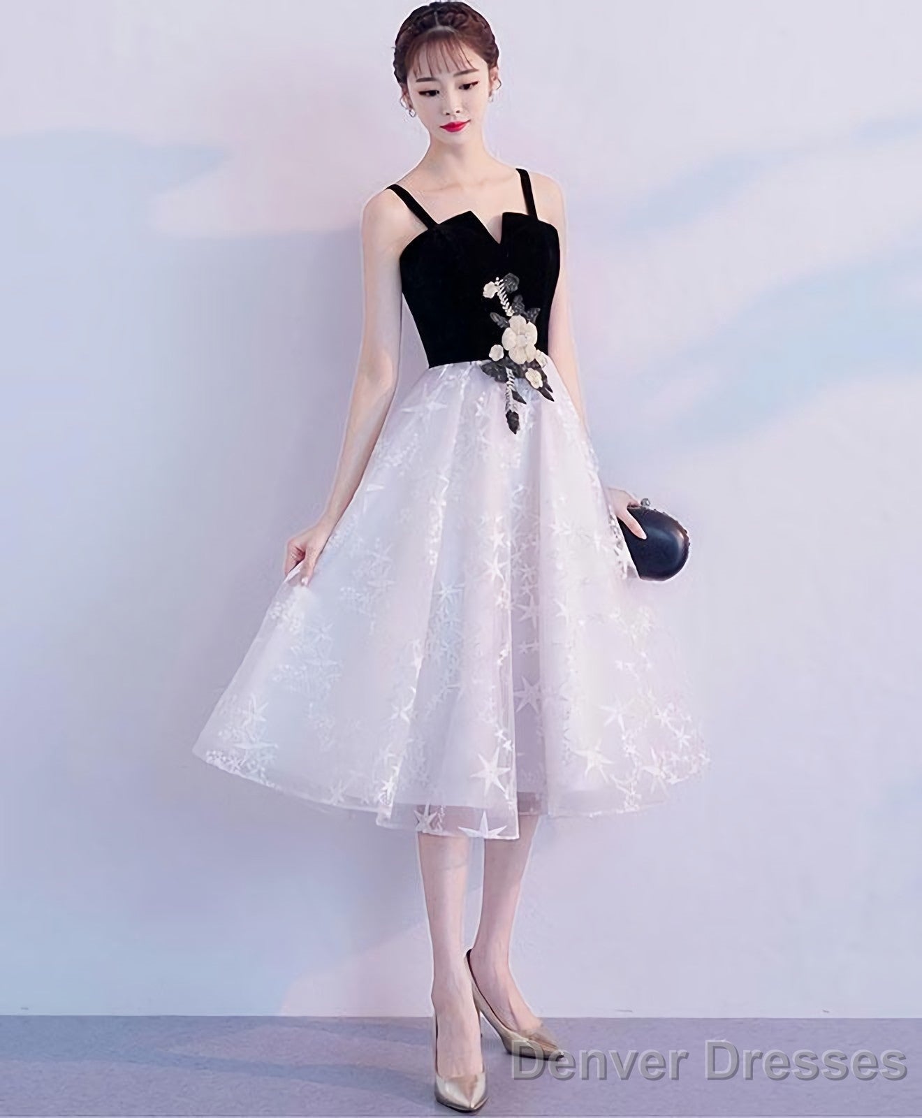 Cute Tulle Lace Short Prom Dress Tulle Homecoming Dress